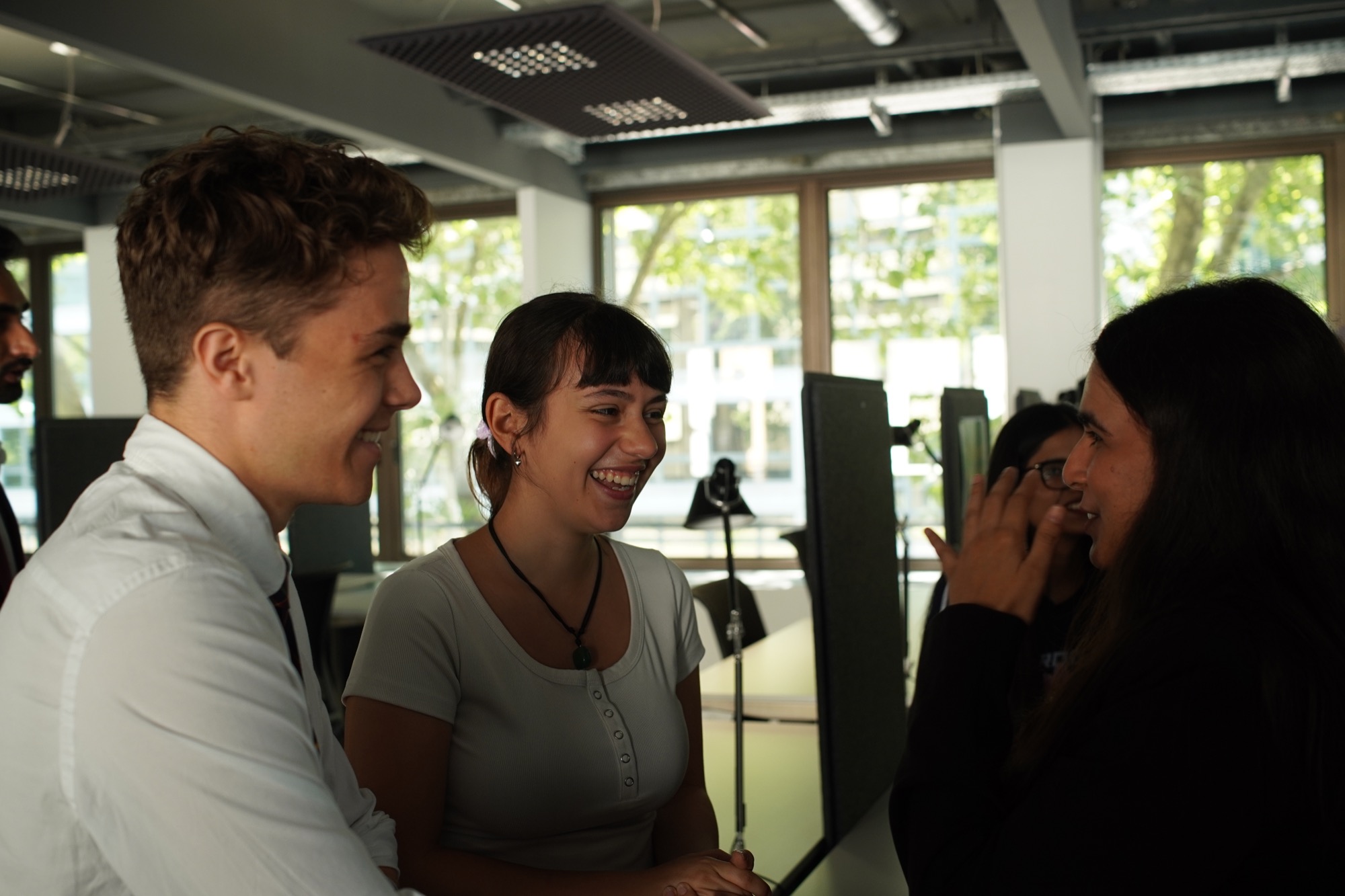 Marika smiling during a collaborative conversation