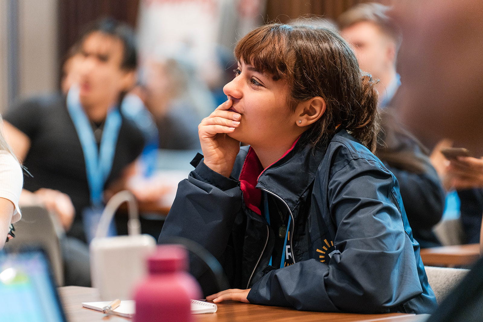 Marika listening during a collaborative session